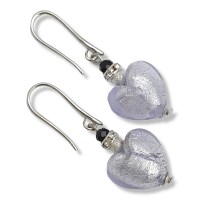 MVE141019-Krystal-Rocks-Murano-Heart-Earrings-Lilac-Foil-14mm