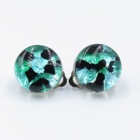 MVEC1005-Krystal-Rocks-Authentic-Murano-Glass-Clip-Earrings-Green-Black-Silver-1